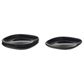 BACKIG side plate 18x18 black 4-p